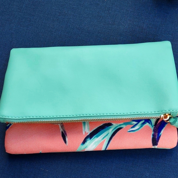 Rachael Pally Reversible Floral Clutch EUC - Picture 10 of 12